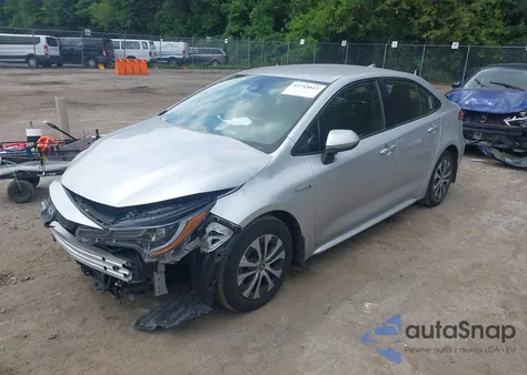 2021 Toyota Corolla Hybrid Le from USA, damaged, VIN JTDEAMDEXMJ022331